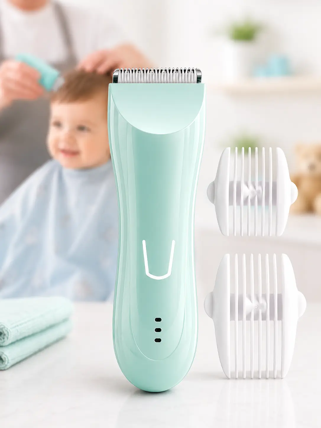Машинка для стрижки дитяча безшумна AND Kemei KM-811