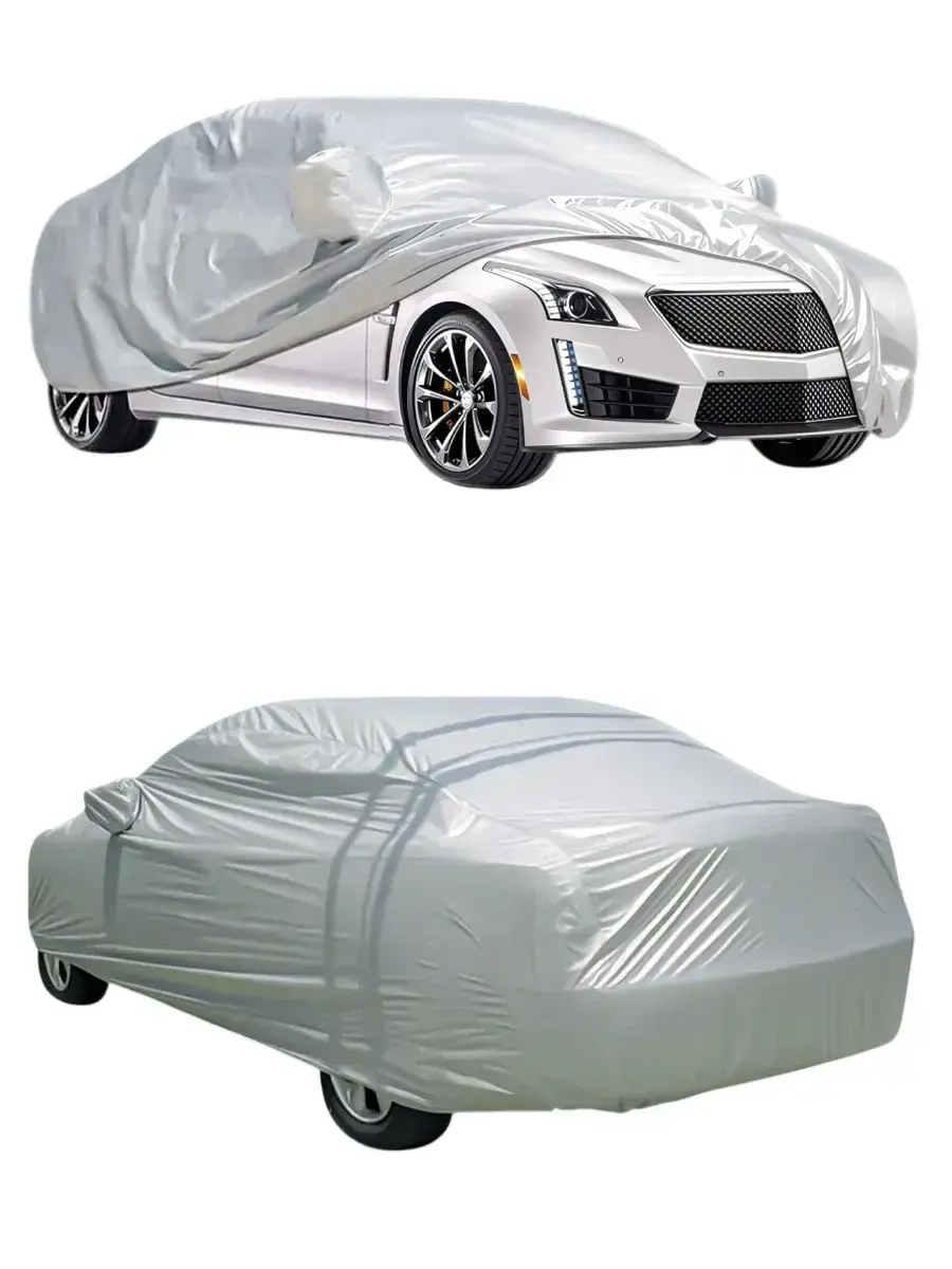 Захисний чохол-тент для авто XXL 580x175x120 см, від снігу, дощу, сонця, одношаровий